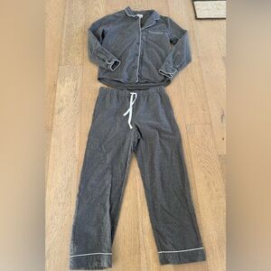 Petite Plume Women’s Pajama Set Grey Medium